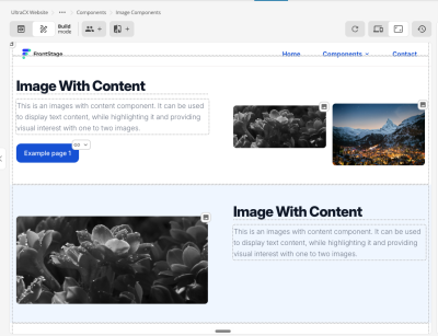Visual Page Builder Components