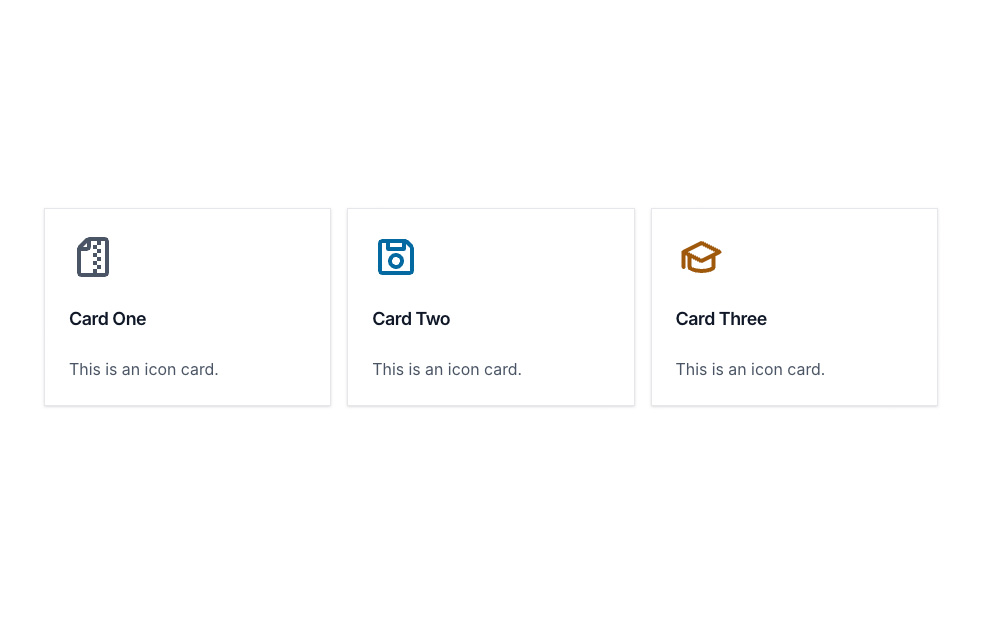 Icon Cards